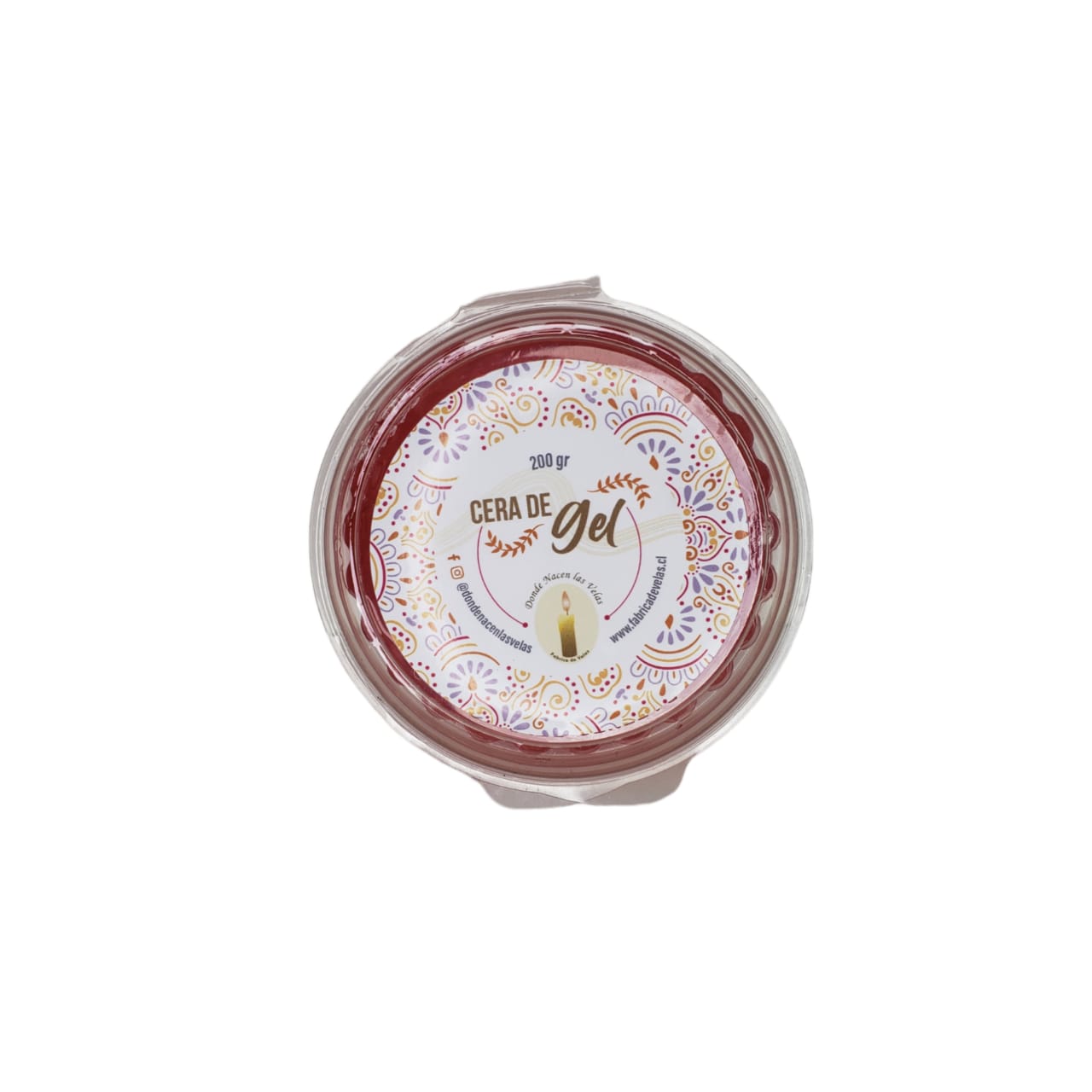 Cera de Gel Rojo 200 grs.