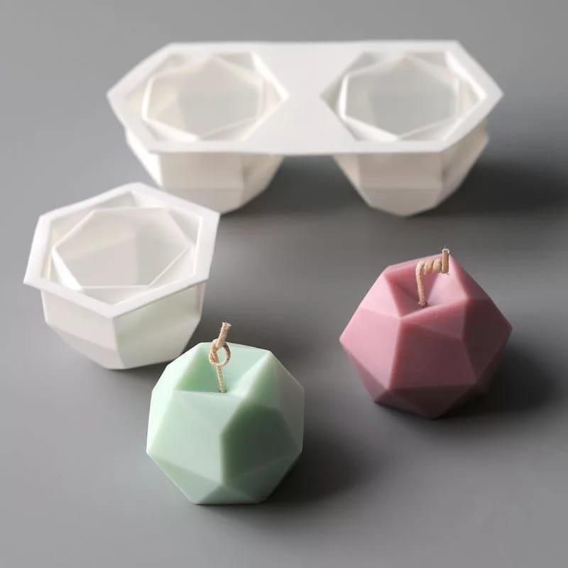 Molde Cubos Forma Geométrica Para Velas Y Jabones MS27