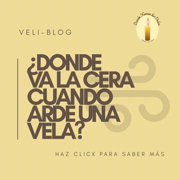 ¿Qué pasa con la cera cuando arde una vela?