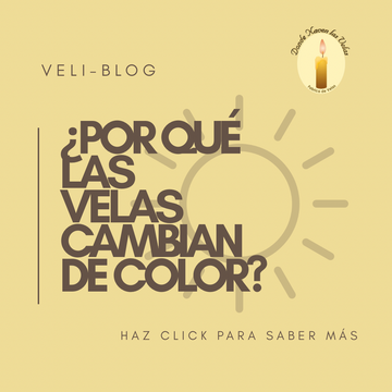 ¿Por qué las velas cambian de color con el tiempo?