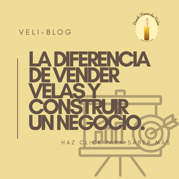 Diferencia entre vender velas y construir un negocio de velas.