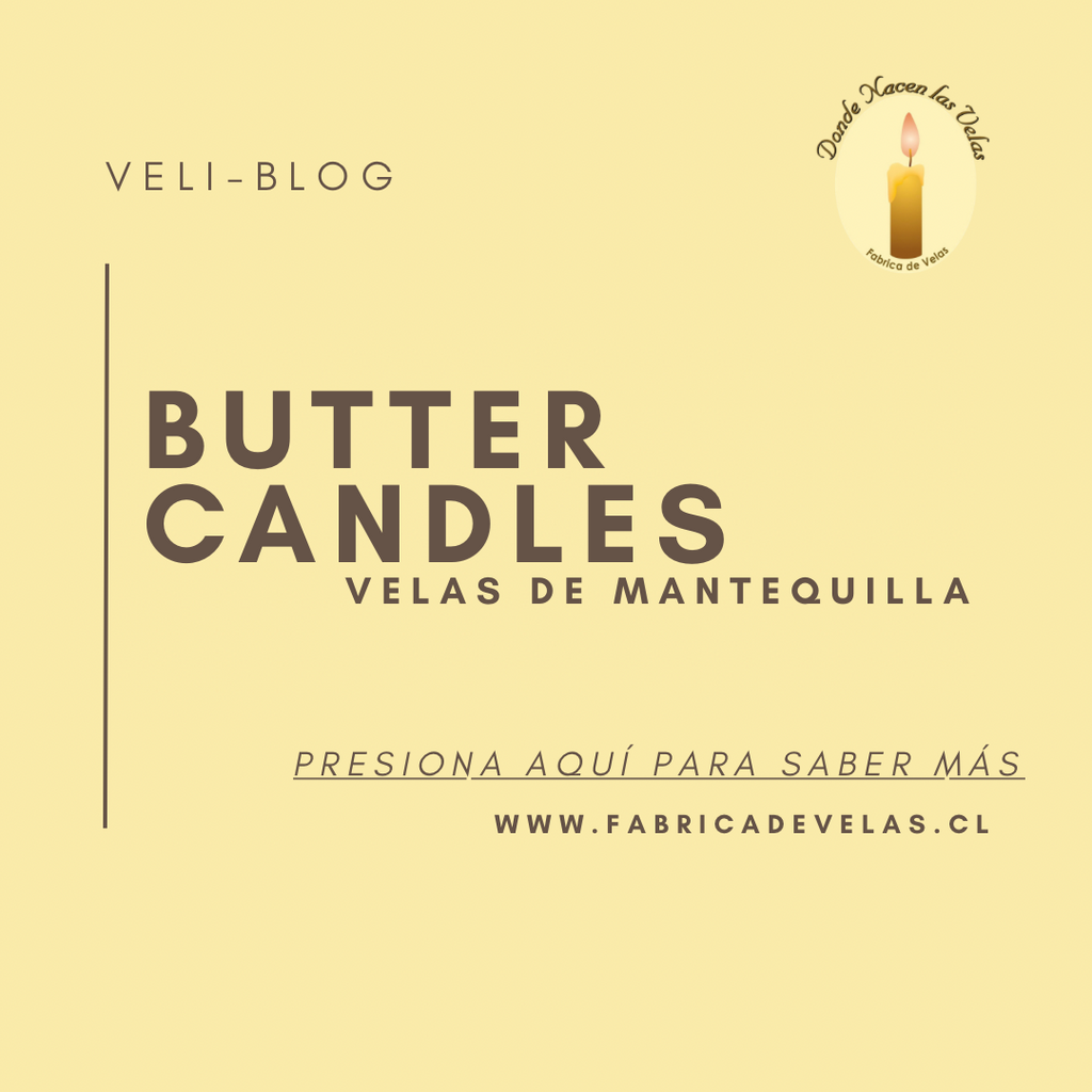 VELAS COMESTIBLES DE MANTEQUILLA — DONDE NACEN LAS VELAS