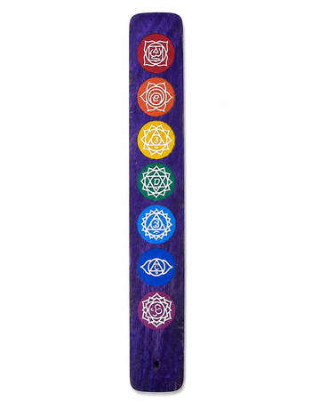 Porta Incienso Madera 7 Chakras (B1)