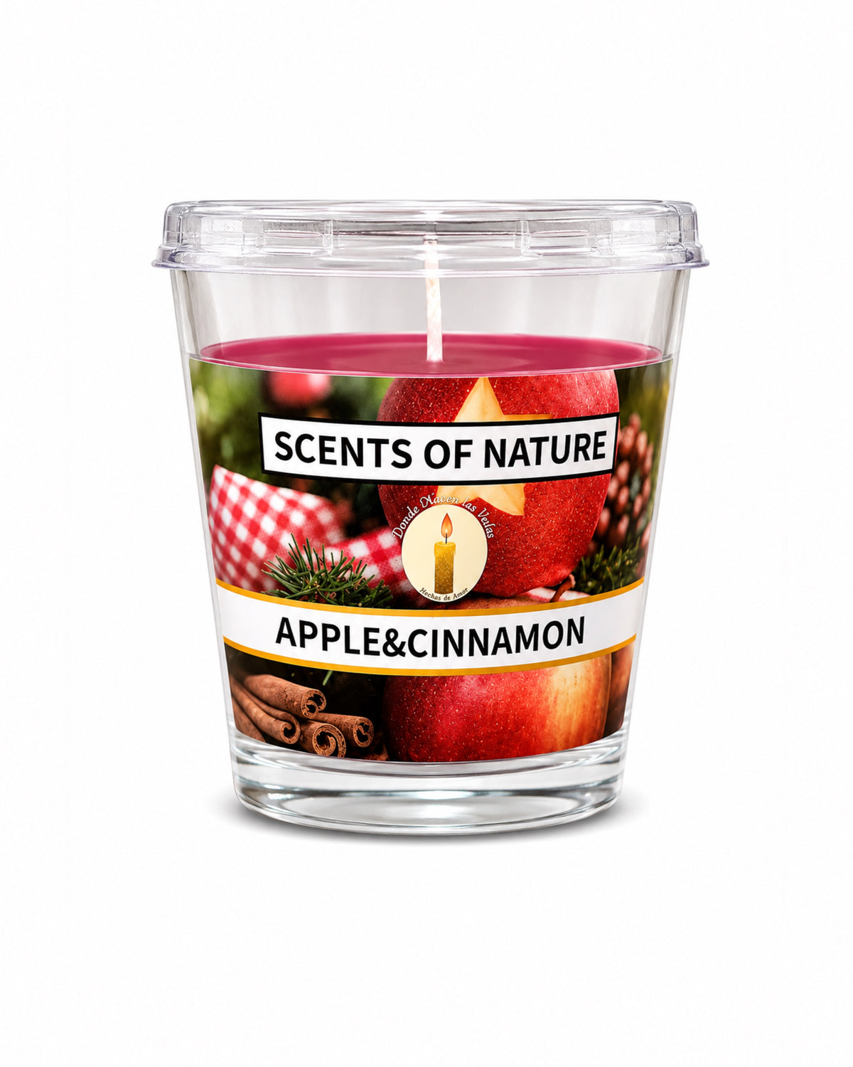 Vela Aromatica Vaso, Manzana Canela
