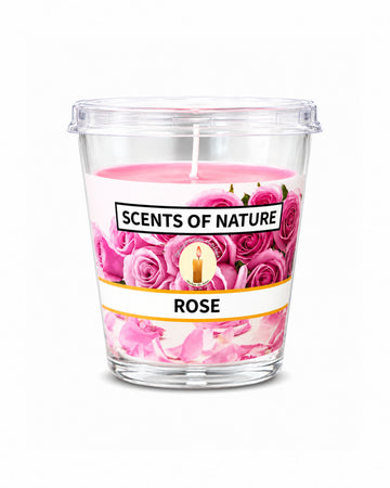 Vela Aromatica Vaso, Rosa