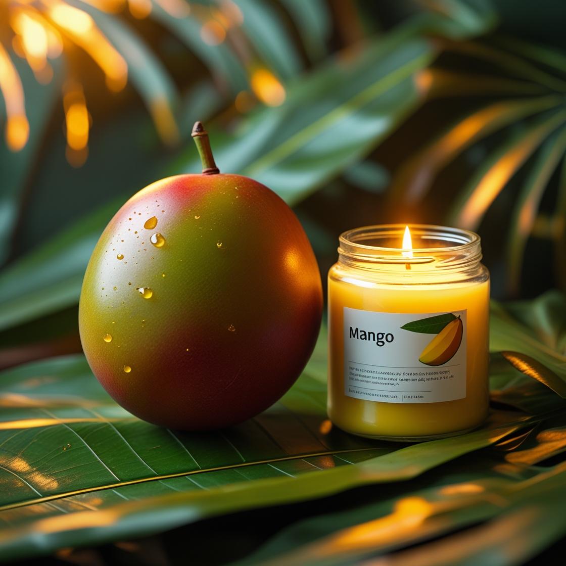 Esencia Mango, Uso cosmetico y Velas.
