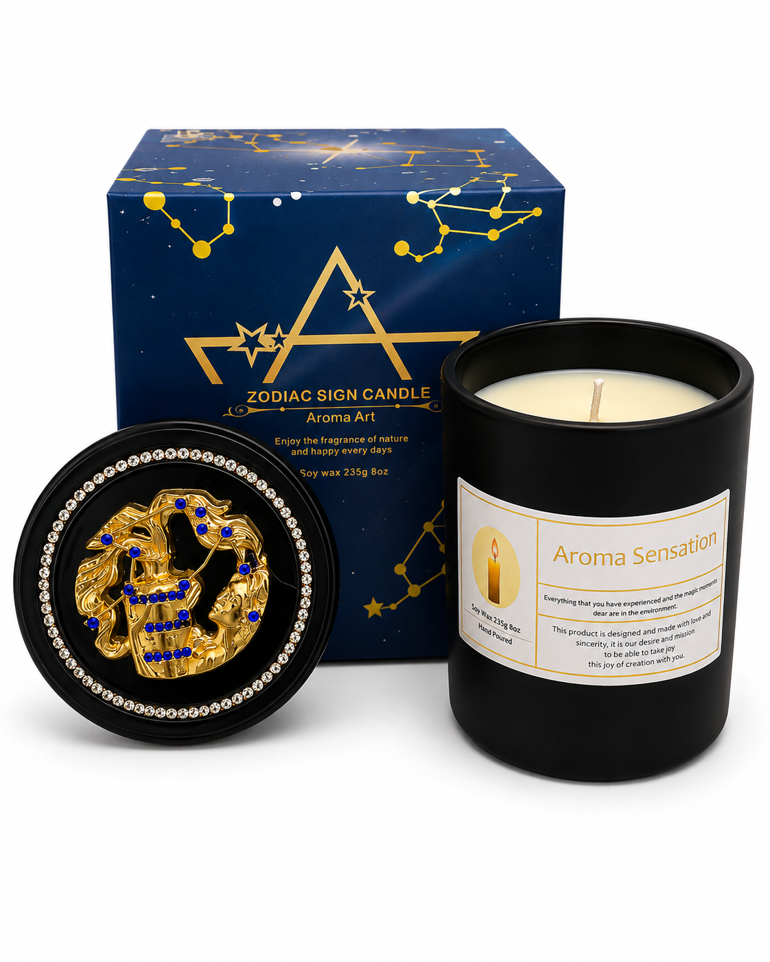 Vela Aromática Zodiaco, Acuario