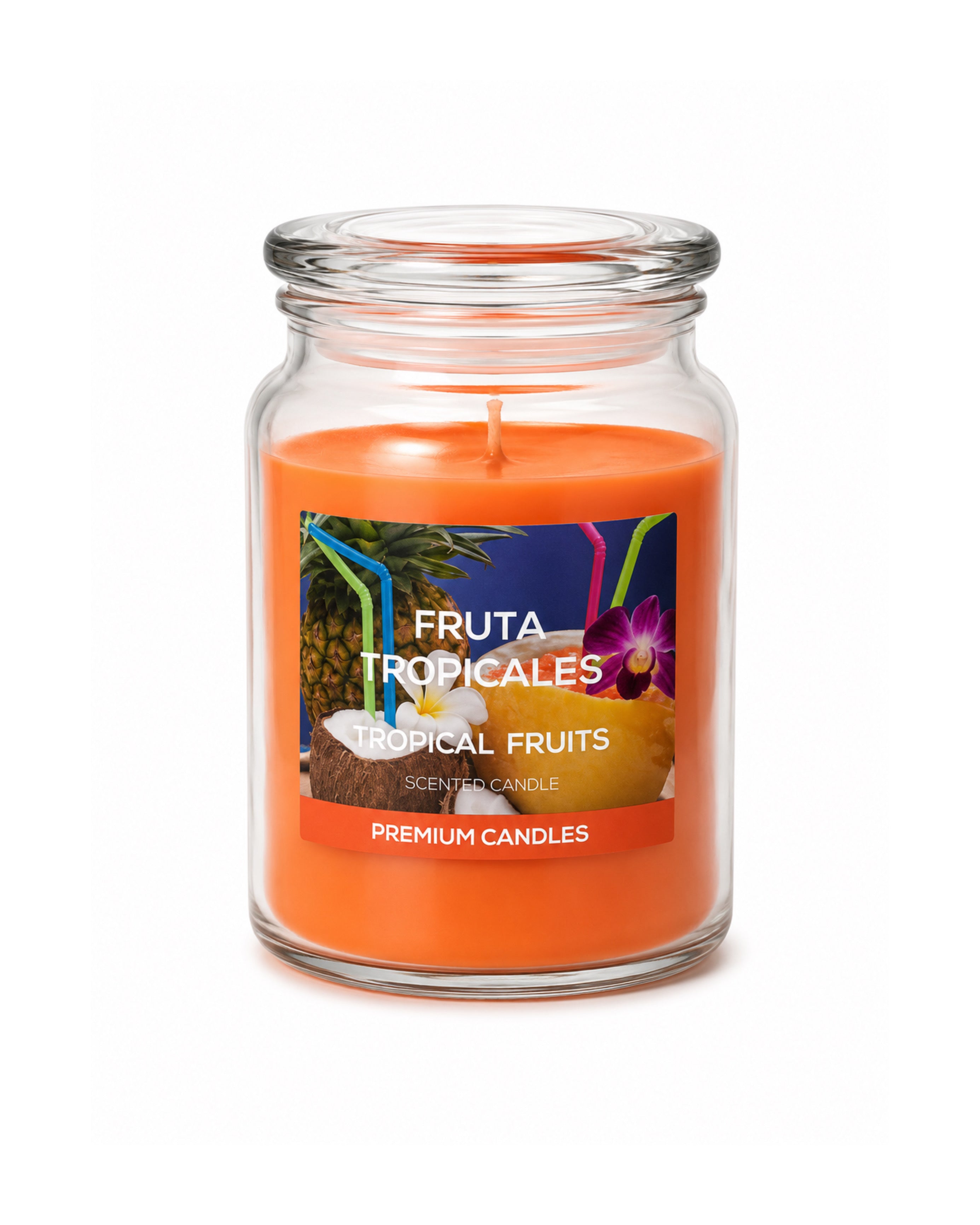 Velas Aromáticas Fruta Tropical Jarra Vidrio (l 1,082 Grs)