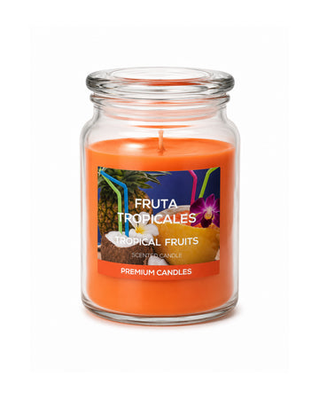 Velas Aromáticas Fruta Tropical Jarra Vidrio (l 1,082 Grs)