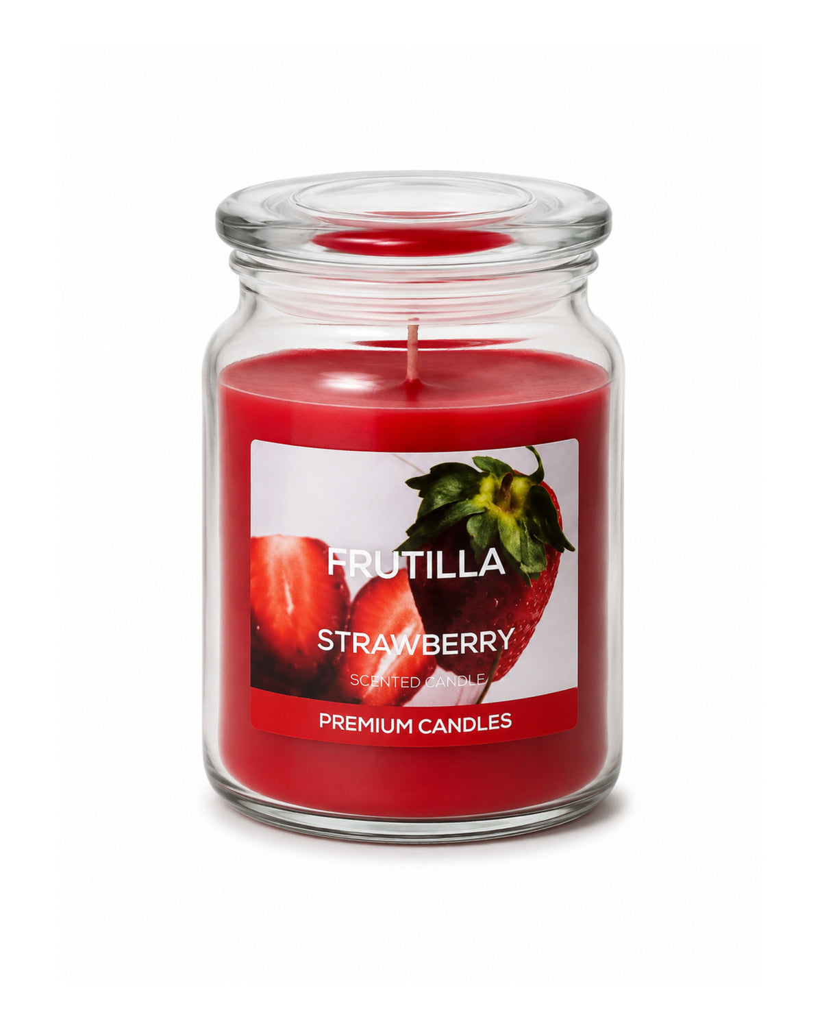 Velas Aromáticas Frutilla Jarra Vidrio (L 1,082 Grs)
