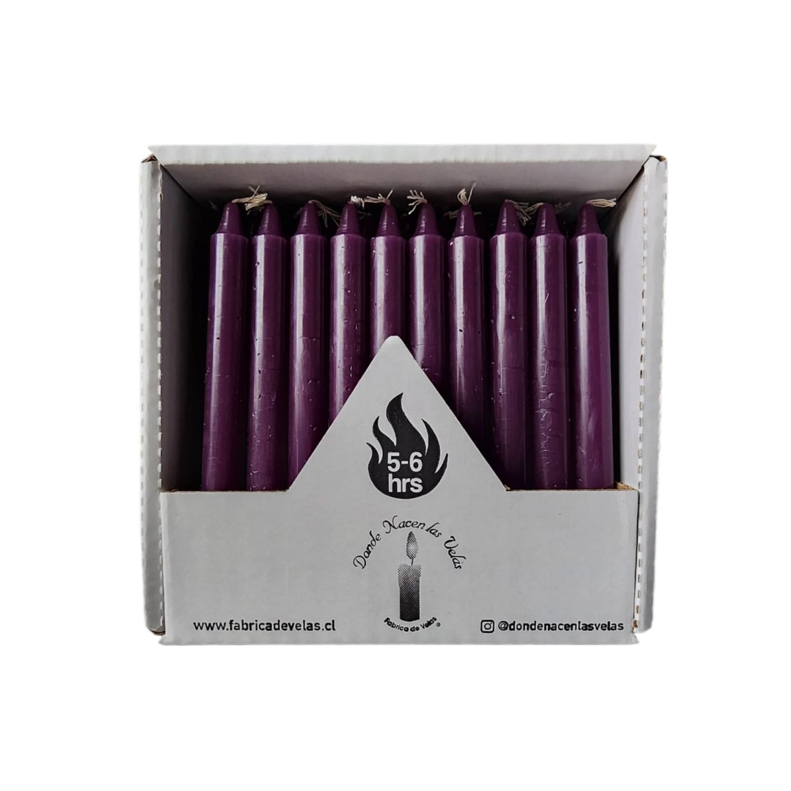 Vela Pack de 50 Morado