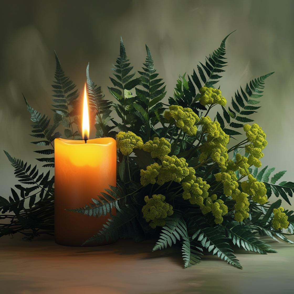 Esencia Ruda, Uso cosmetico y Velas
