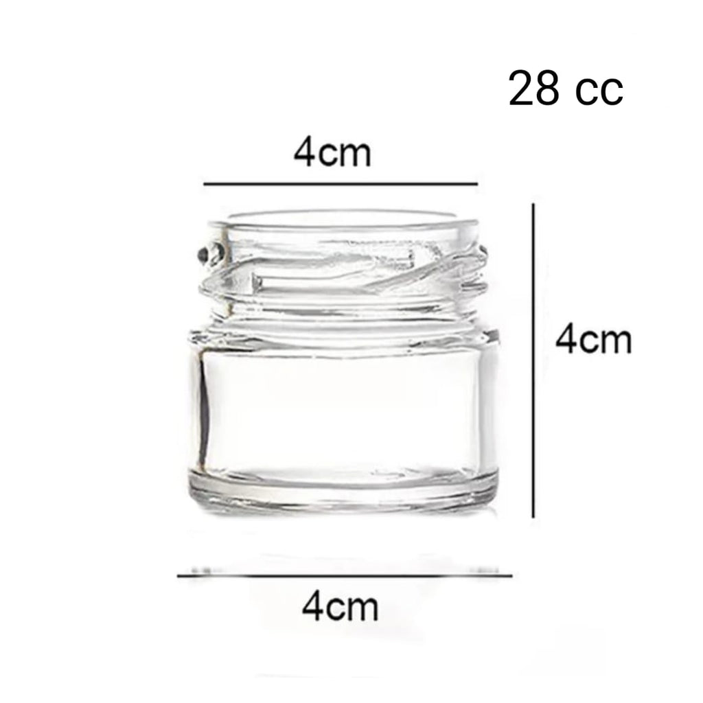 Frasco de Vidrio con Tapa, 28 cc