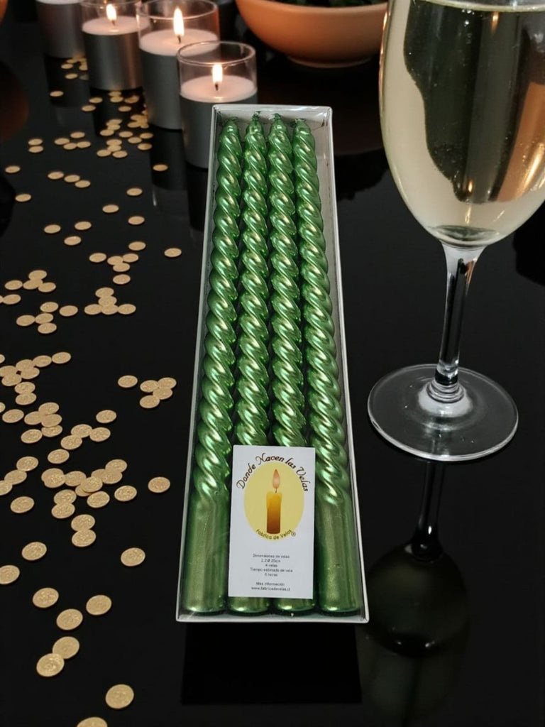 Vela Espiral Verde