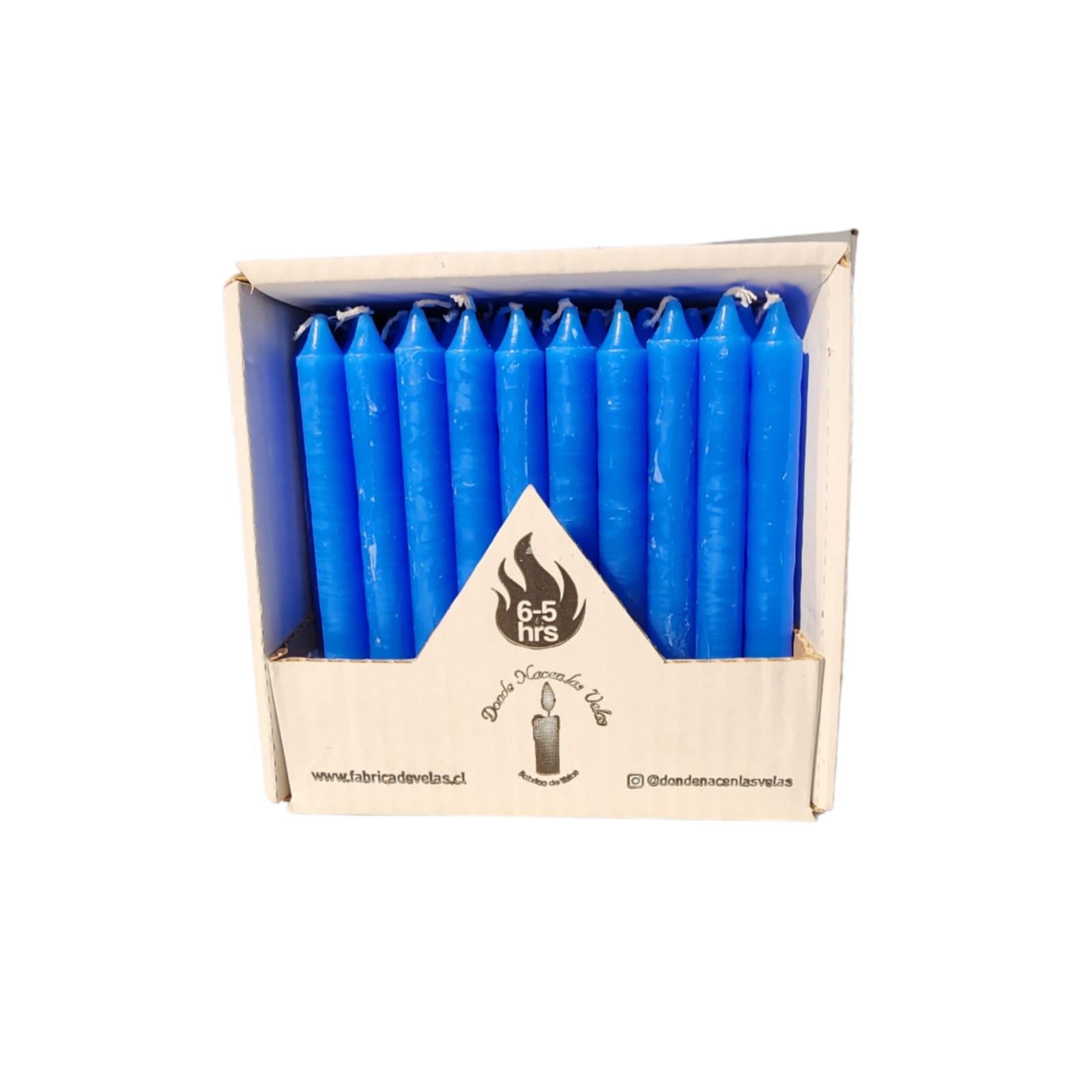 Vela Pack de 50 Azul