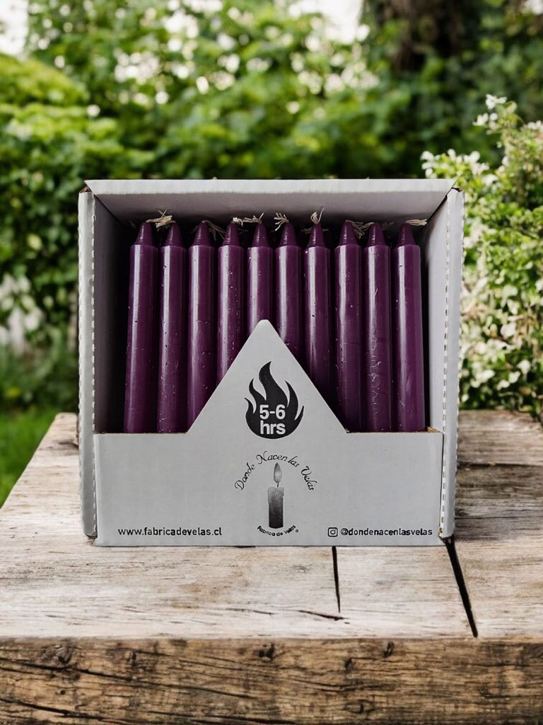 Vela Pack de 50 Morado