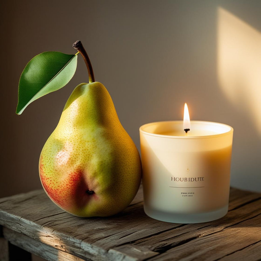 Esencia Pera, Uso cosmetico y Velas.