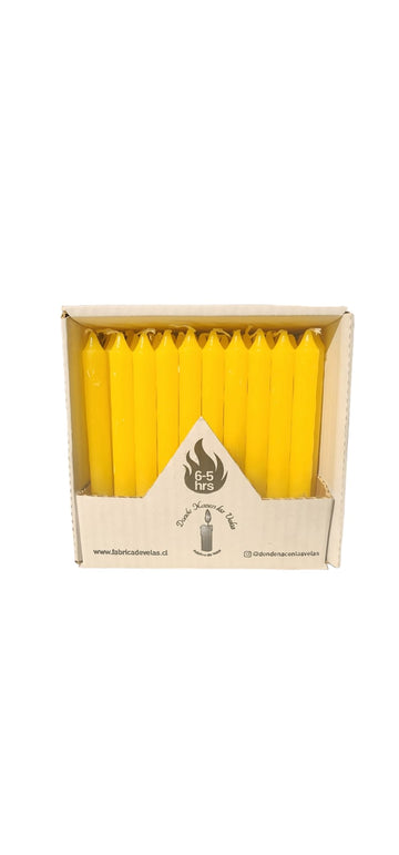 Vela Pack de 50 Amarillo