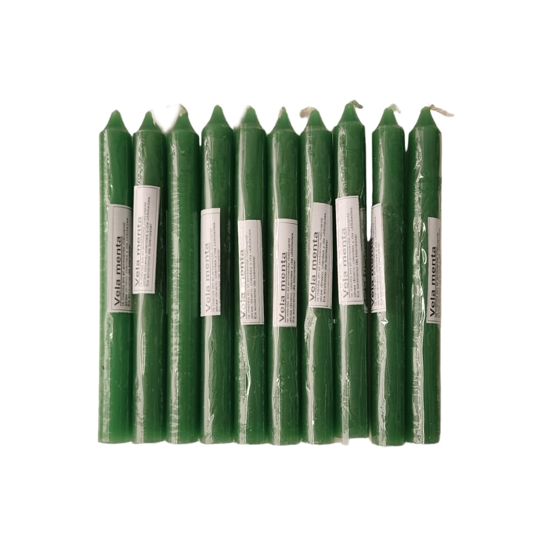 Vela Lisa color Menta