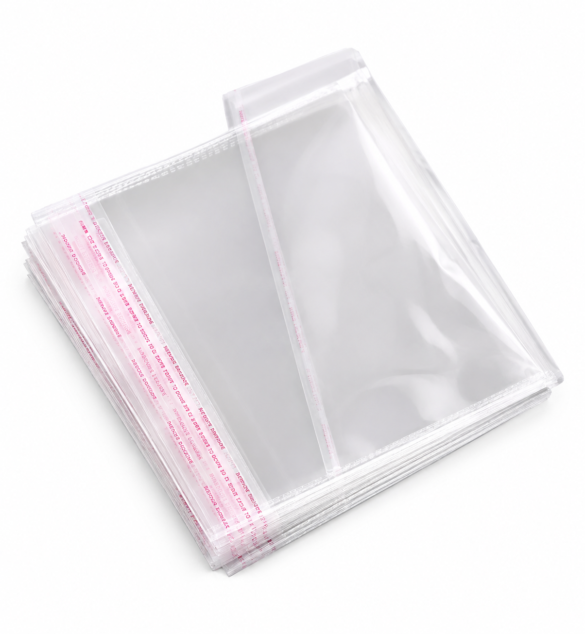 Bolsa Tipo Celofán Cierre Con Adhesivo 18x15 Cms