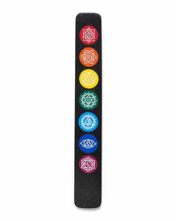 Porta Incienso Madera 7 Chakras (B2)