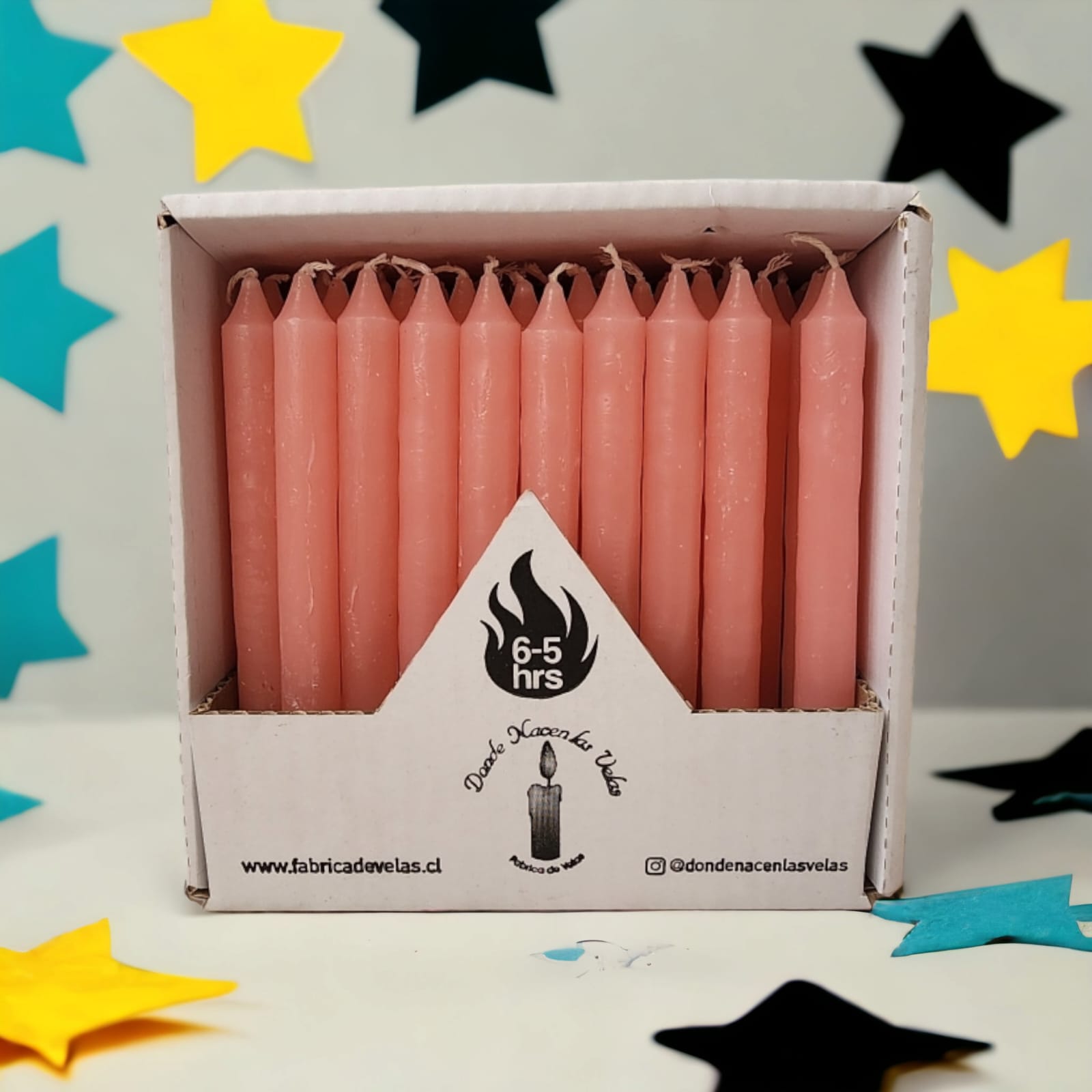 Vela Pack de 50 Rosado
