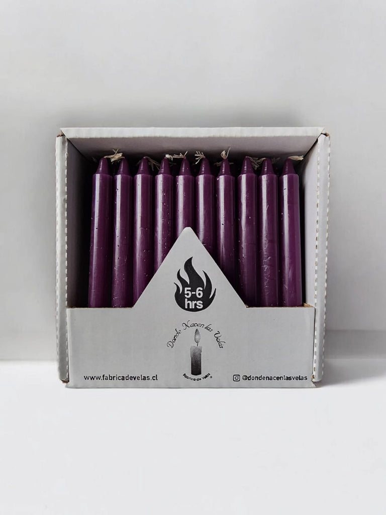 Vela Pack de 50 Morado