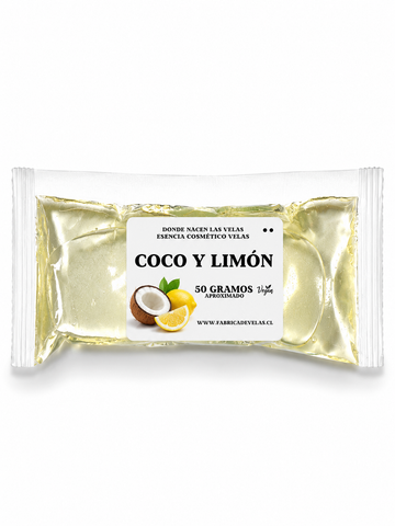 Esencia Coco & Limón, Uso cosmetico y Velas