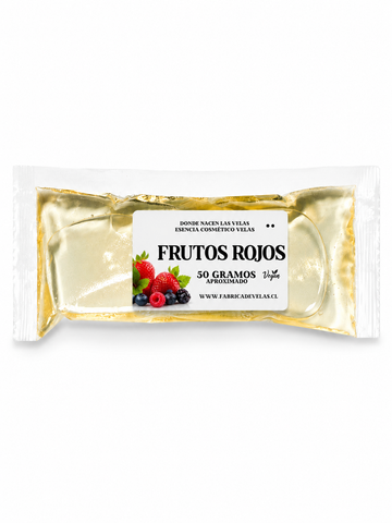 Esencia Frutos Rojos,  Parafina solida.