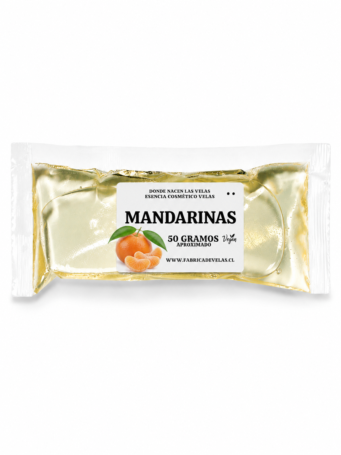 Esencia Mandarina Vela de Parafina.
