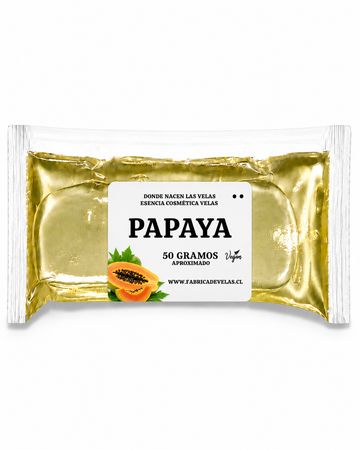 Esencia Papaya, Uso cosmetico y Velas