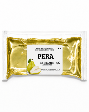 Esencia Pera, Uso cosmetico y Velas.