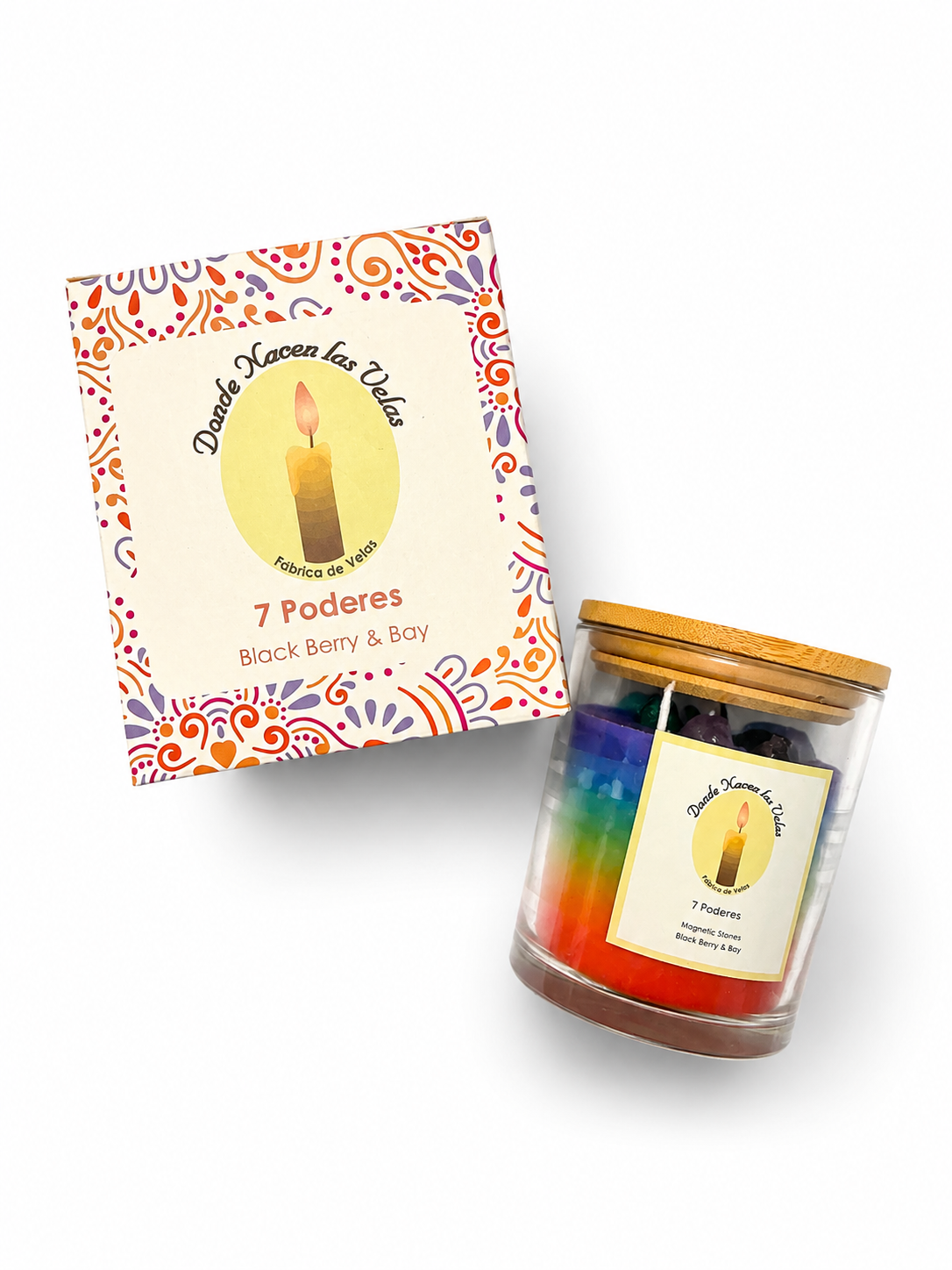 Velas Aromáticas 7 Poderes Con Cuarzos