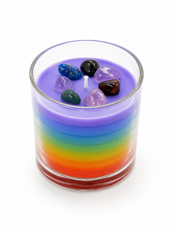 Velas Aromáticas 7 Poderes Con Cuarzos