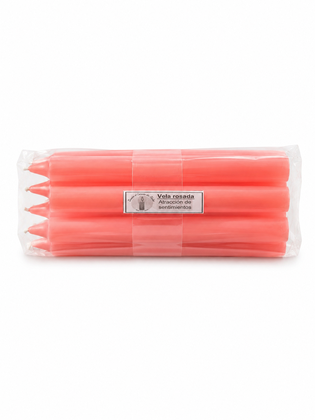 Vela Lisa color Rosado