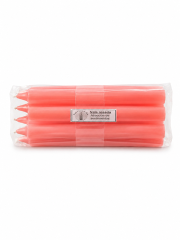 Vela Lisa color Rosado