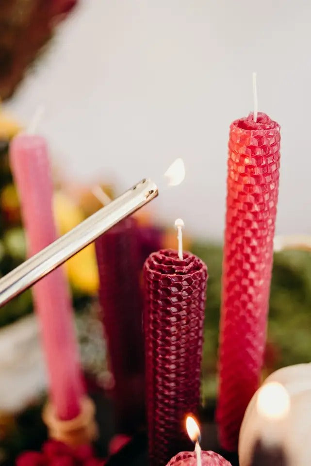 Kit De Fabricación De Velas De Cera De Abeja, Laminas