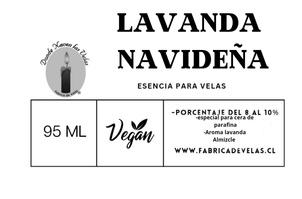 Esencia Lavanda Navideña, parafina