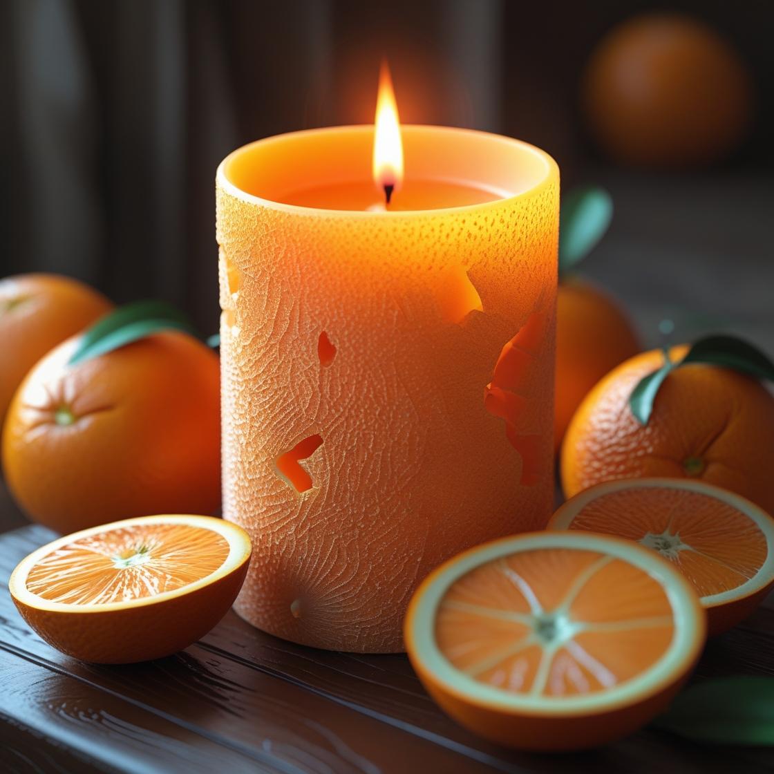 Esencia Naranja, Uso cosmetico y Velas