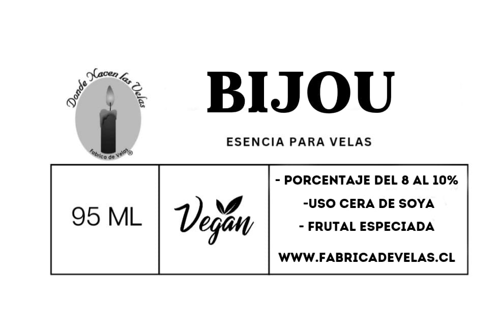 Esencia Bijou, para Cera de Soya.