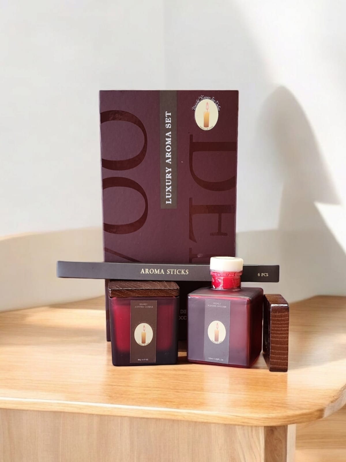 Vela Aromatica mas Red Difusor, Wild Rose & Oud