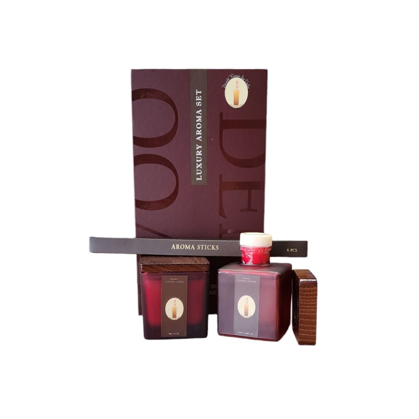 Vela Aromatica mas Red Difusor, Wild Rose & Oud