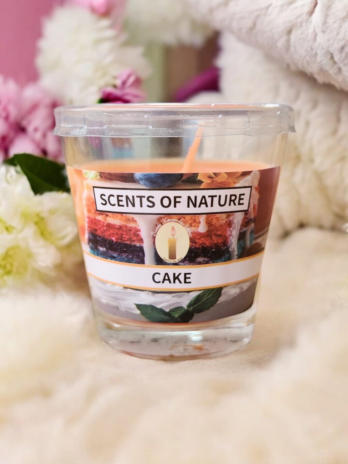 Vela Aromatica Vaso, Cake