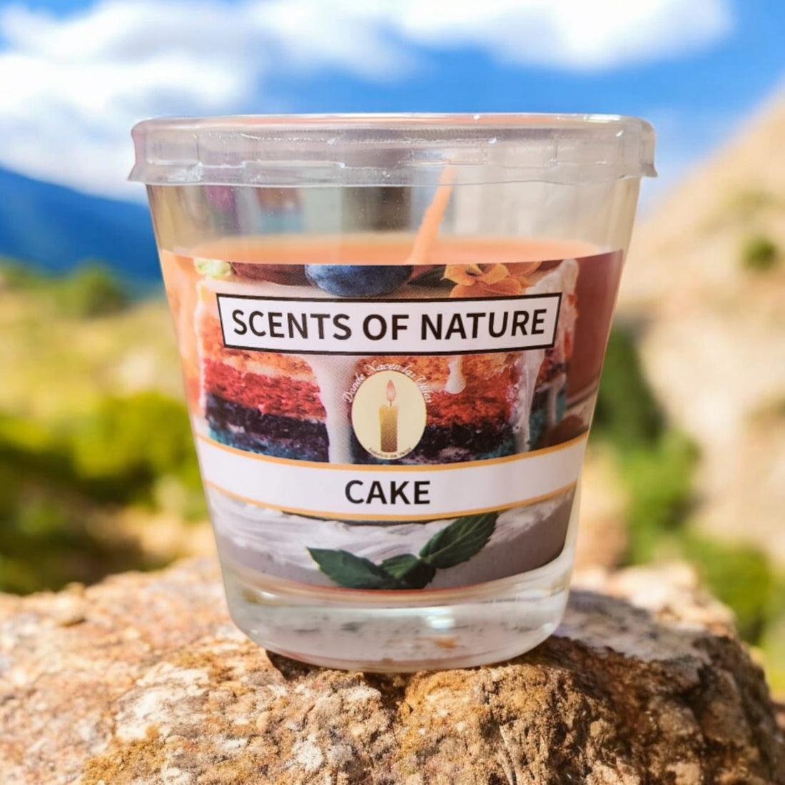 Vela Aromatica Vaso, Cake