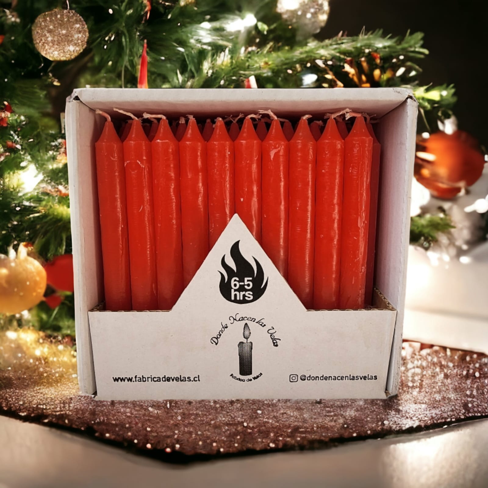 Vela Pack de 50 Rojo