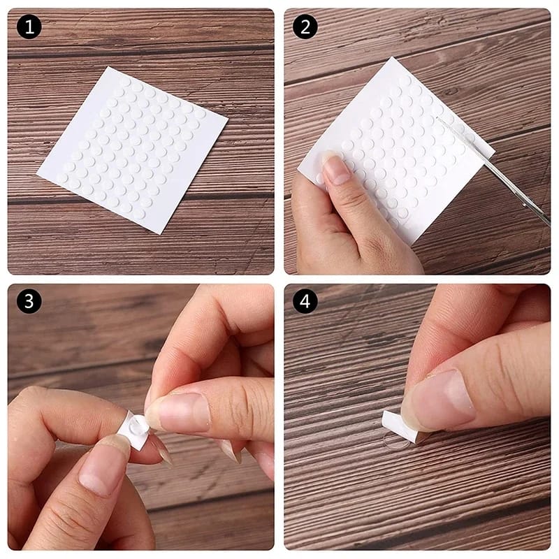 Pegatinas De Mecha De Vela Adhesivos Transparente 50 Unidades