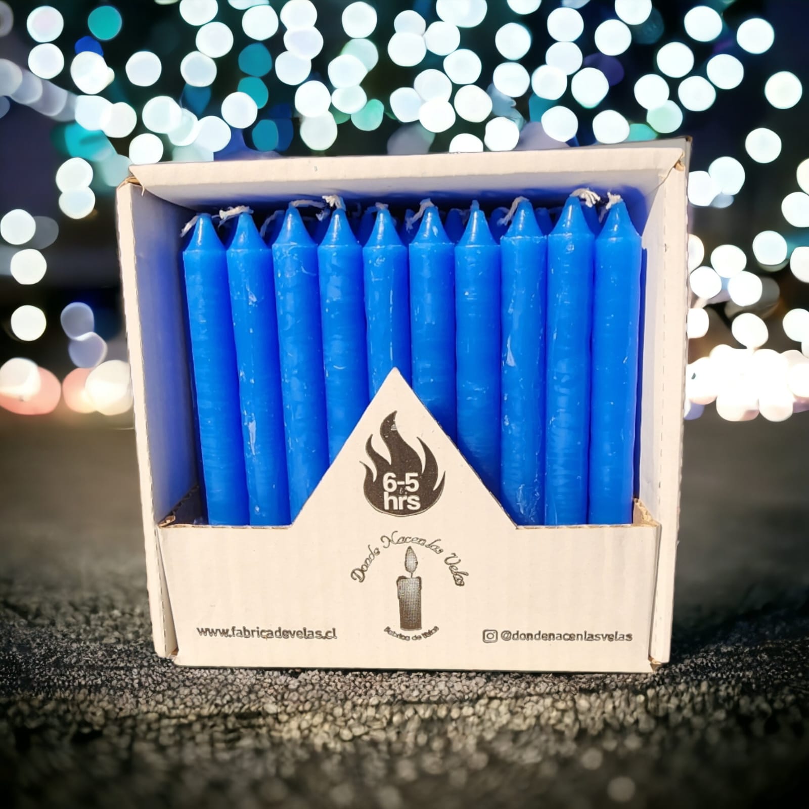 Vela Pack de 50 Azul