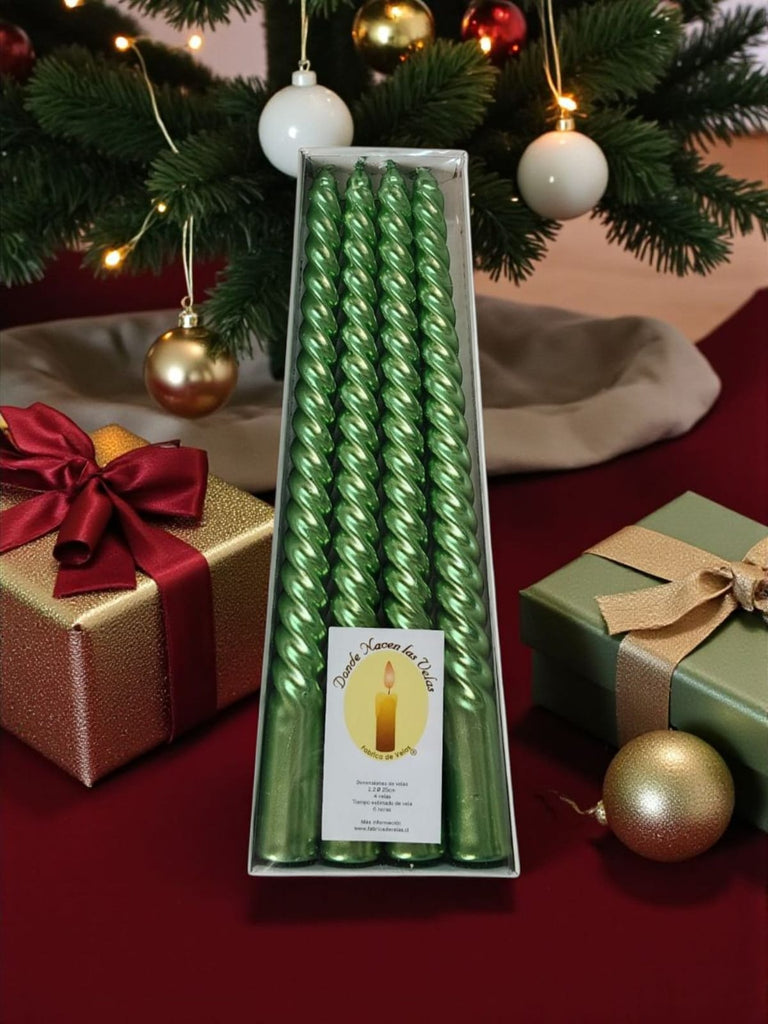 Vela Espiral Verde
