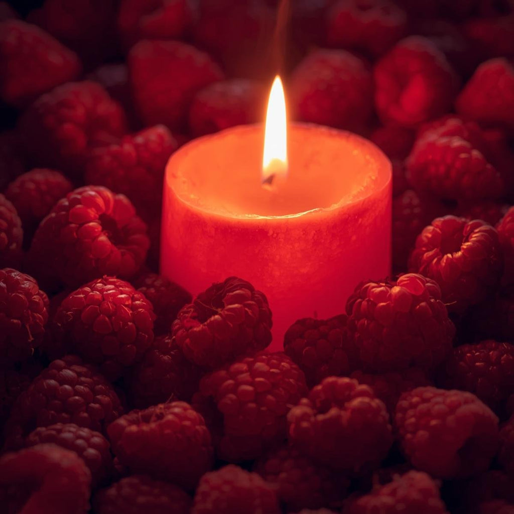 Esencia Frambuesa, Uso cosmetico y Velas.
