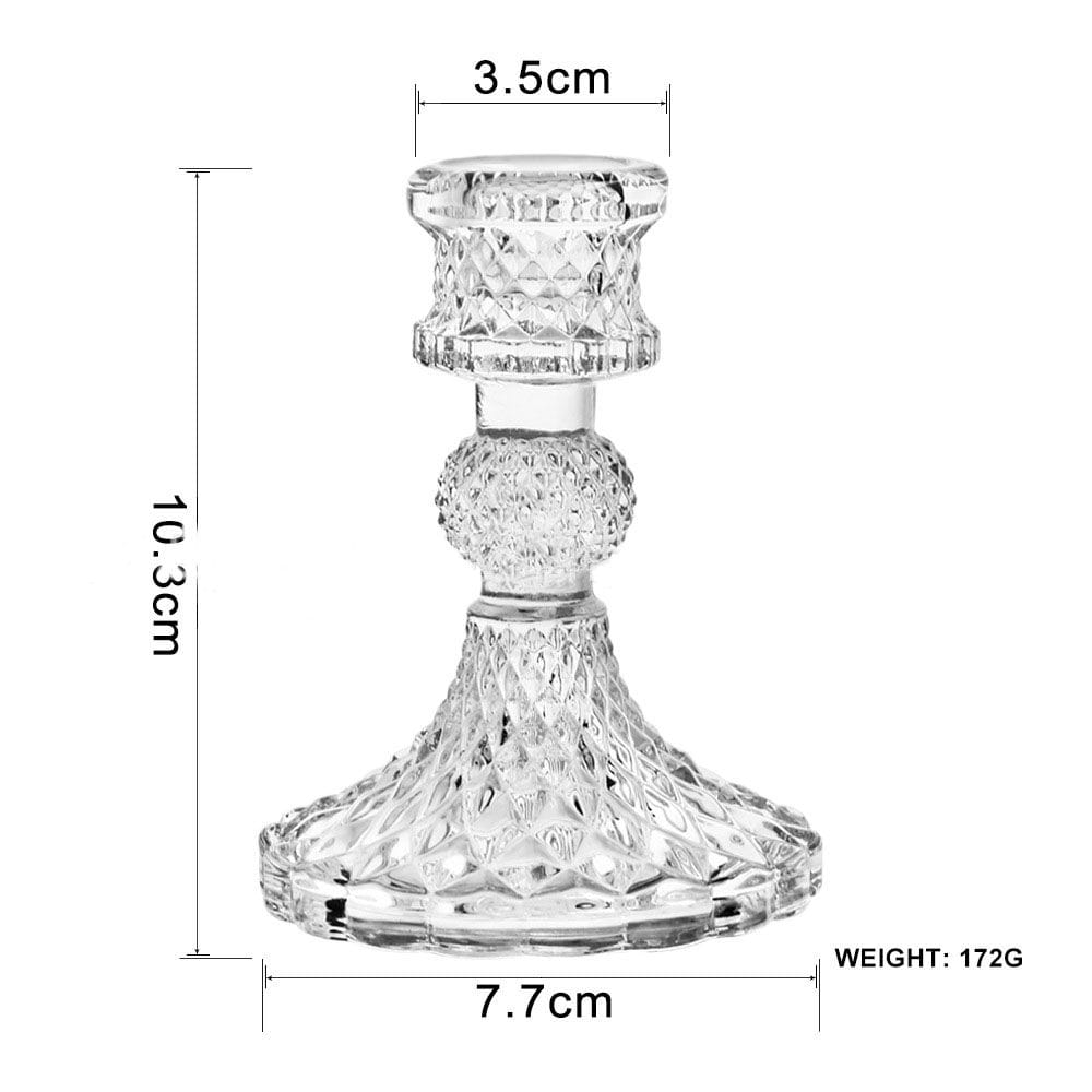 Porta Vela Vidrio Cristal